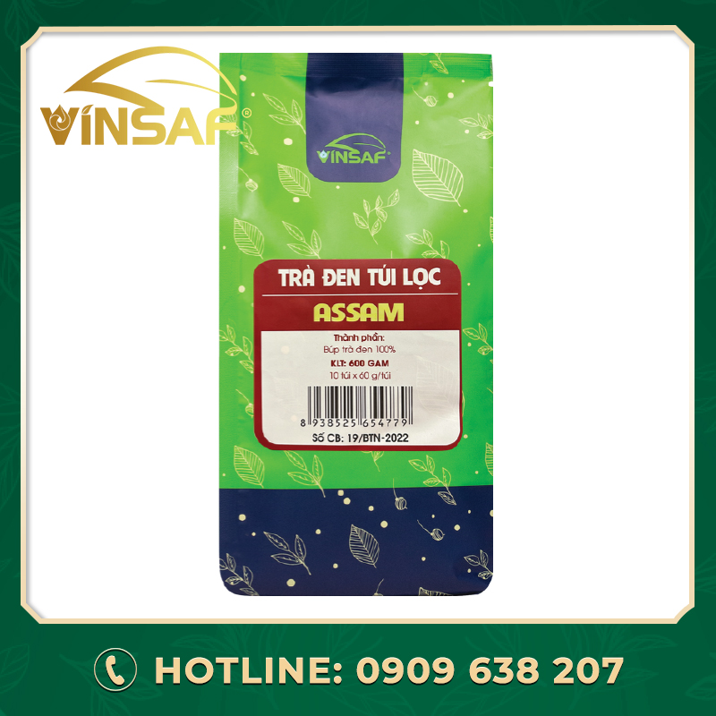 Trà đen Assam túi lọc 600gr
